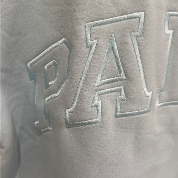 NEW PARKE MONOCHROME VARSITY MOCKNECK (ICE BLUE) size S/M NEW - Authentic - Picture 4 of 10